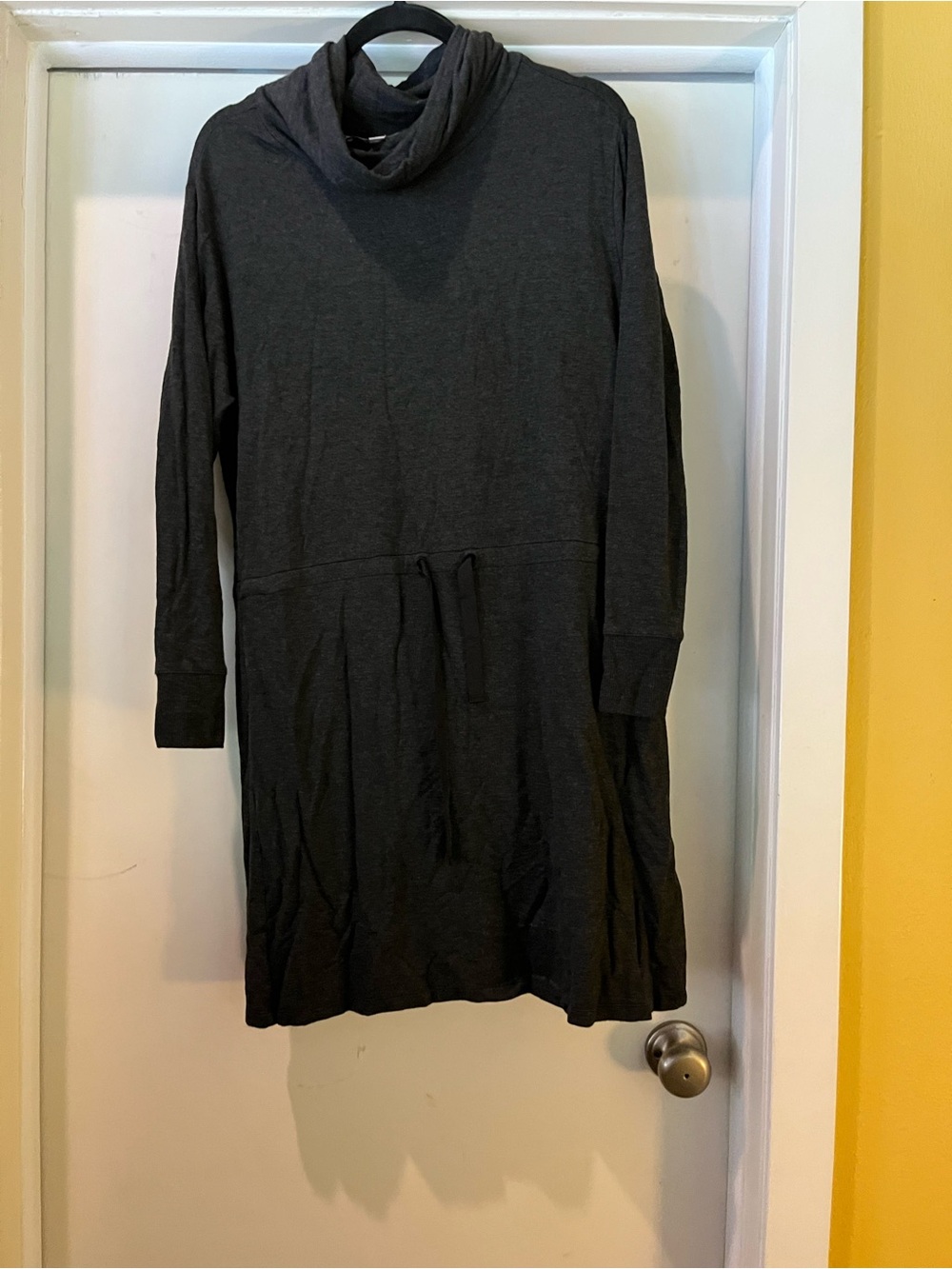 LOFT Charcoal Gray Cowl Neck Top
